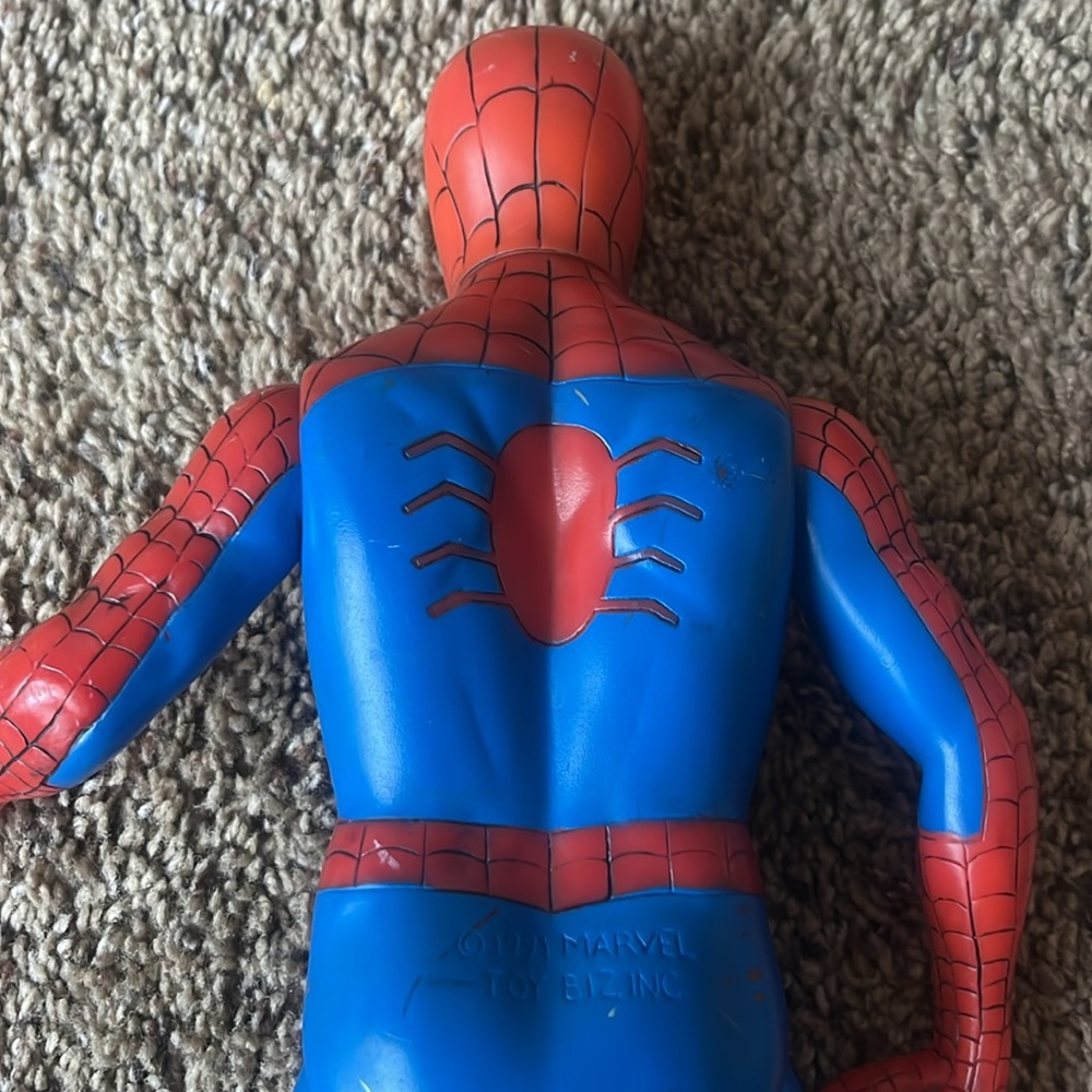 Marvel 14” Spider-Man Figure Super Size Heroes Toy Biz 1991 Spiderman Vintage - Picture 5 of 6